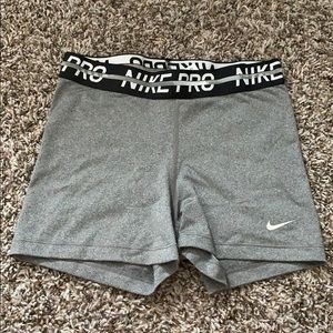 Nike light grey dri-fit nike pros